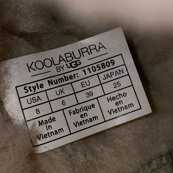 NWOB!! Koolaburra by UGG Remley Mini Ankle Blue Suede Shearling Boots Size 8 - Picture 7 of 9